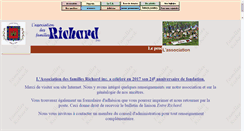 Desktop Screenshot of famillesrichard.com