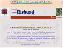 Tablet Screenshot of famillesrichard.com